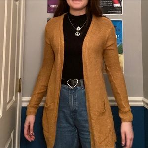 Golden Rod Knit Cardigan